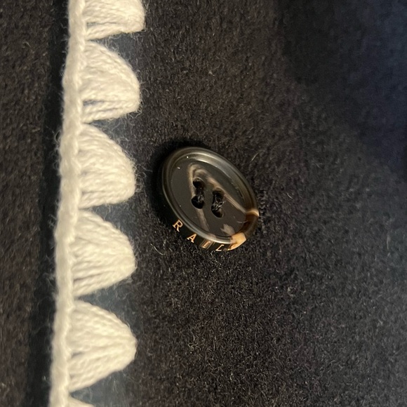 NWT Rails Melanie Jacket Wool Embroidered Overcoat Black Sz S - Picture 11 of 16